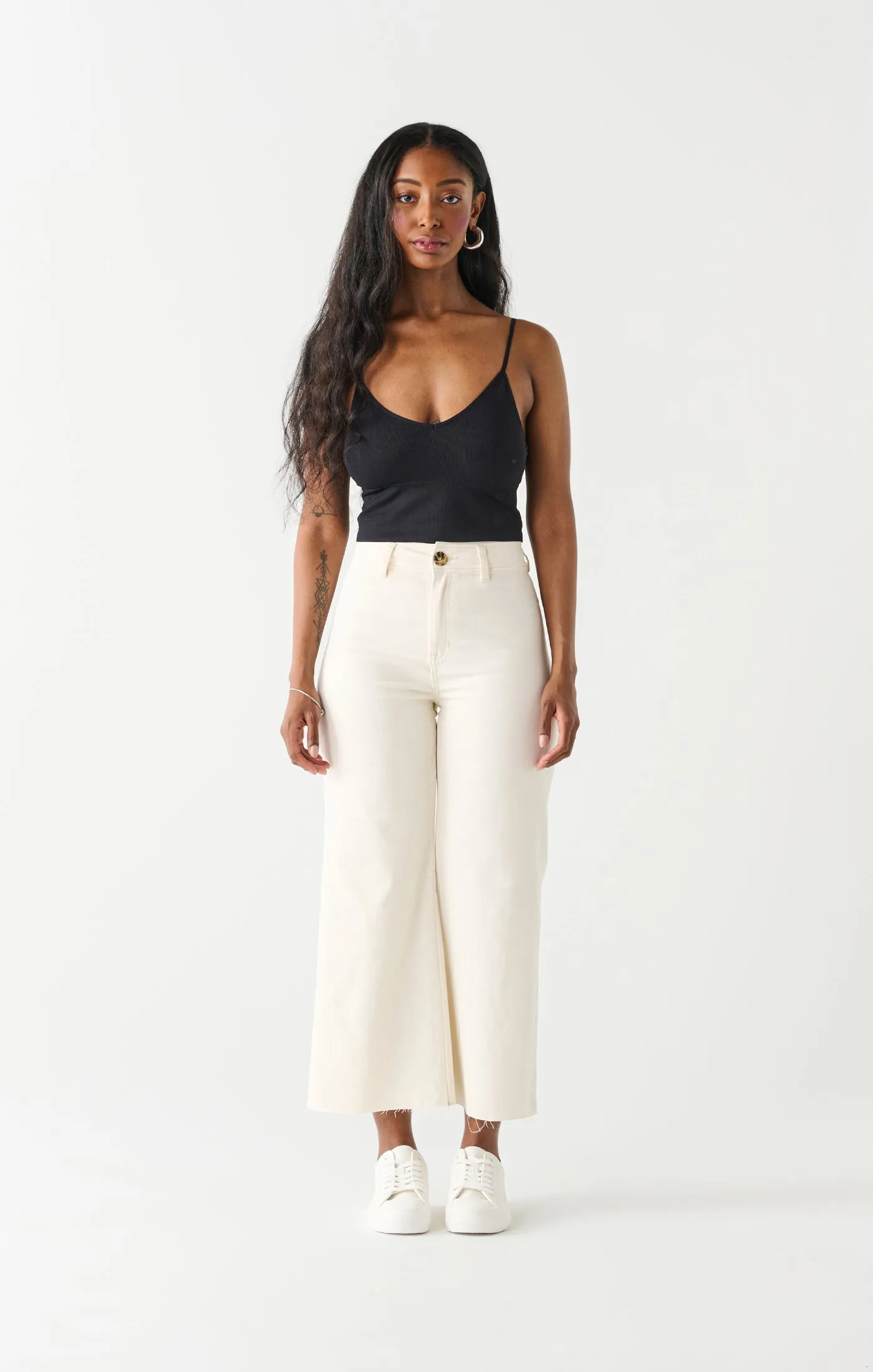 { DEX } High Rise Culotte Denim