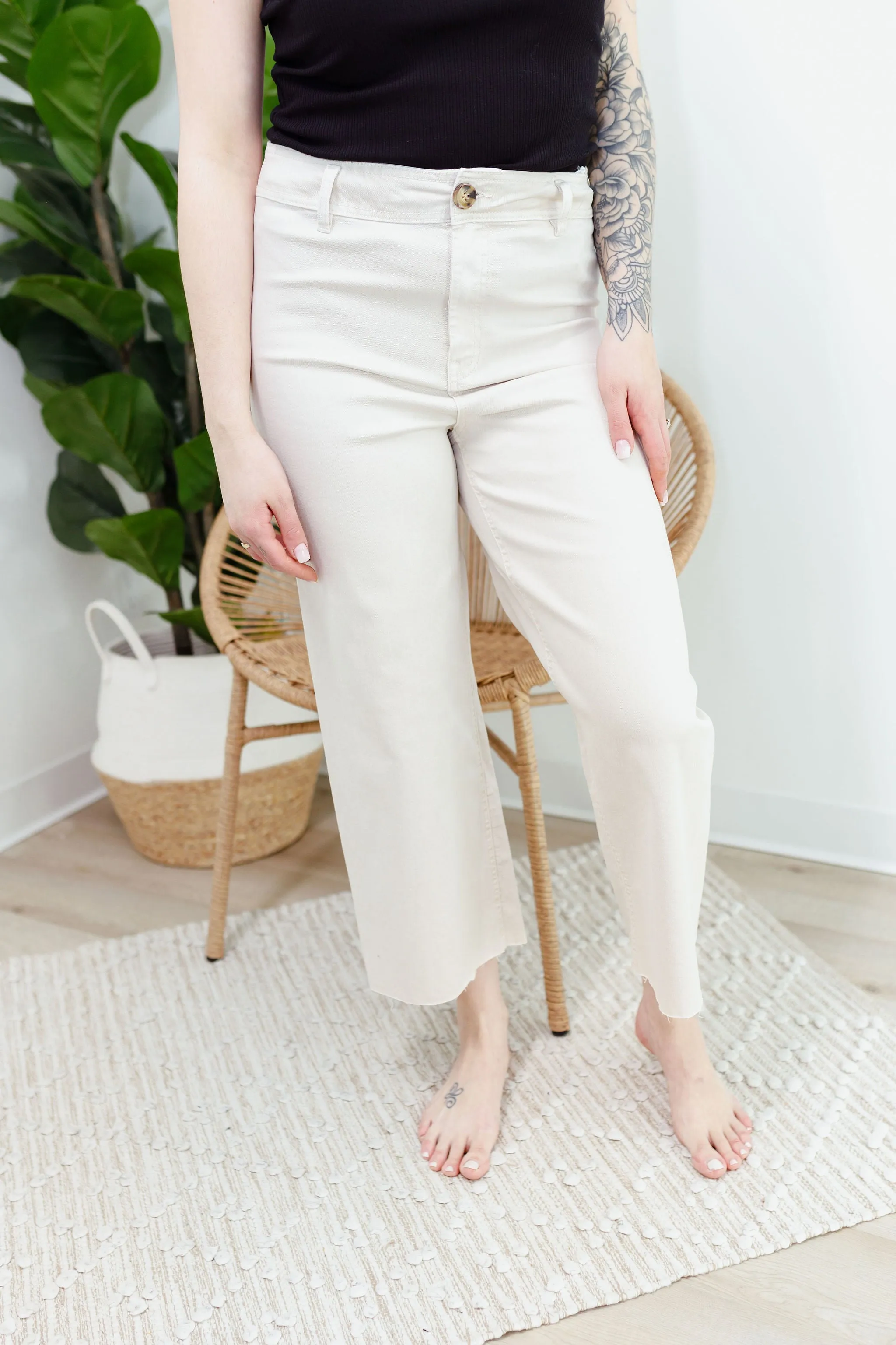 { DEX } High Rise Culotte Denim