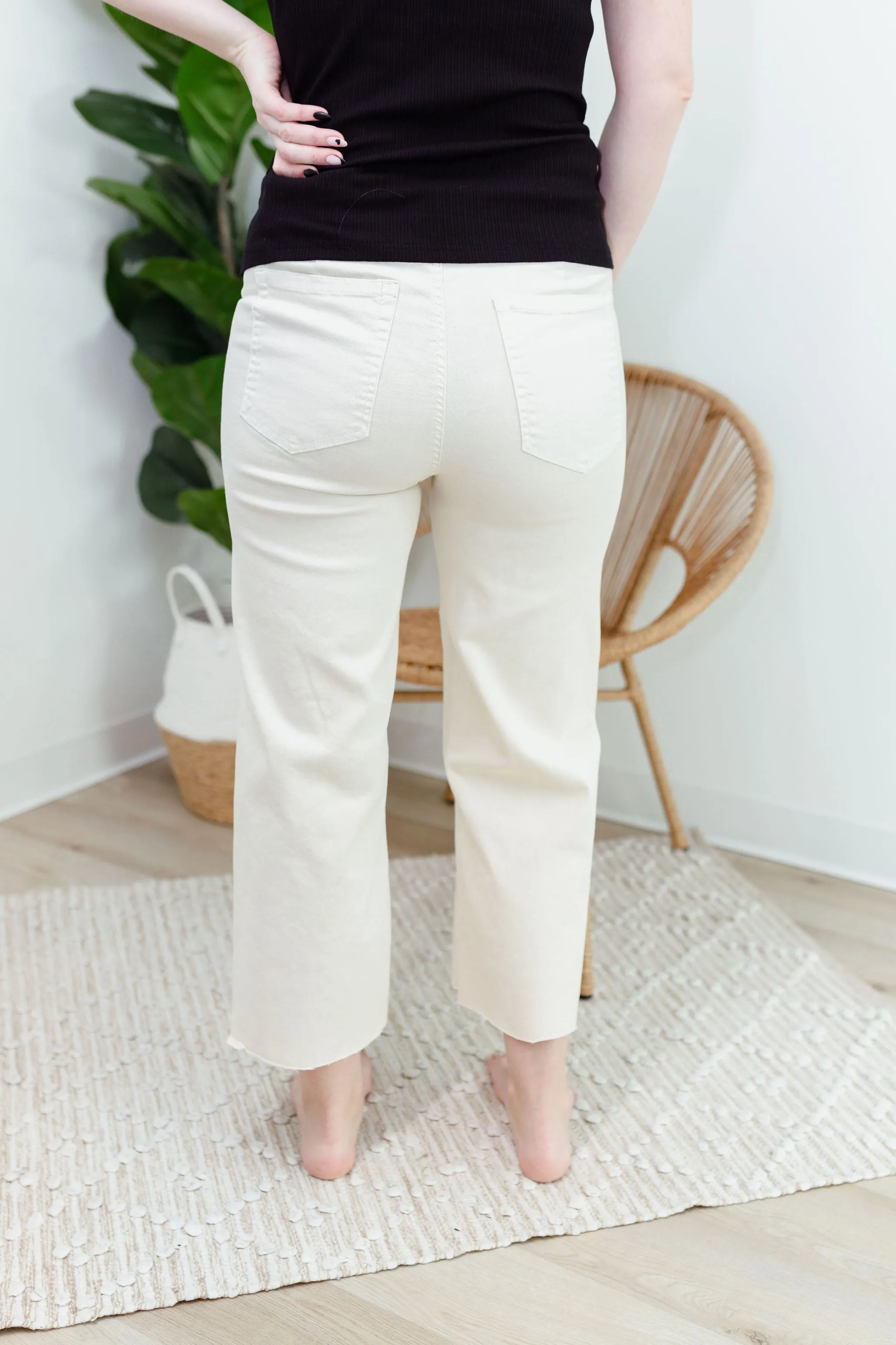 { DEX } High Rise Culotte Denim