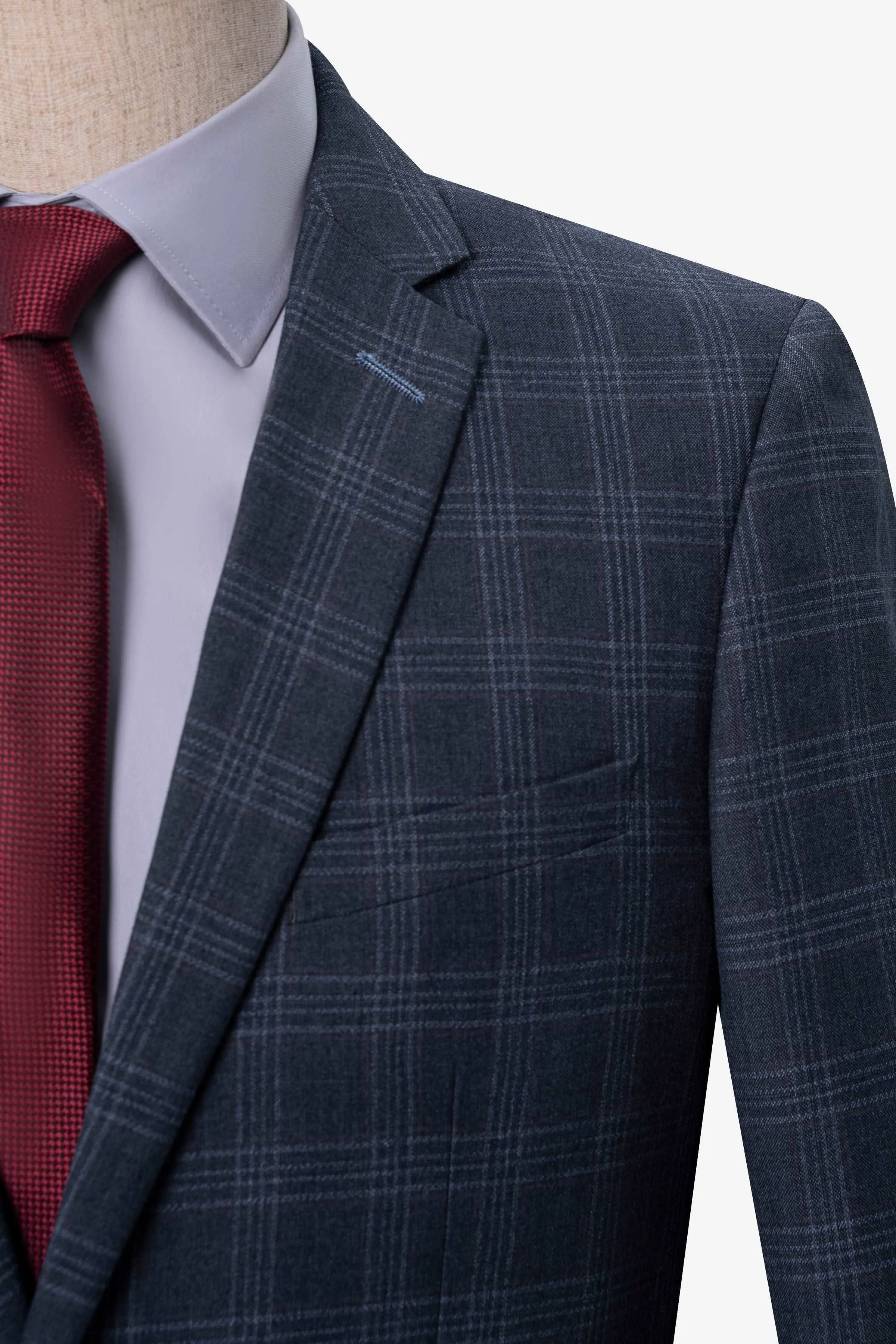 2 PIECE SUIT BLUE GREY