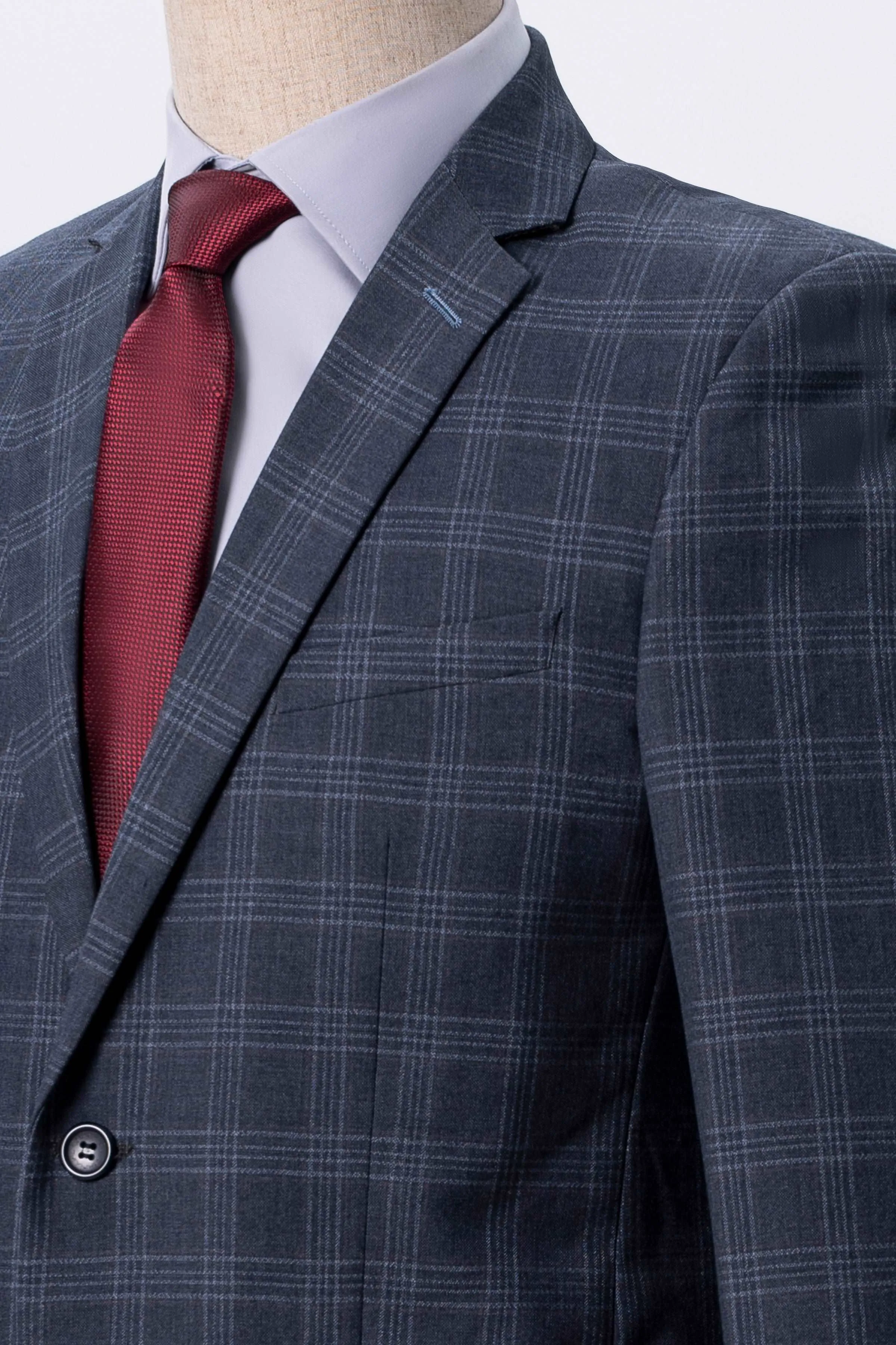 2 PIECE SUIT BLUE GREY