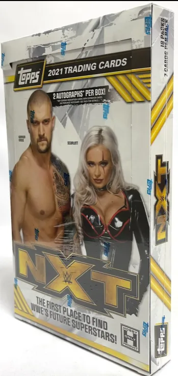 2021 Topps WWE NXT Wrestling Hobby Box 18 Packs Per Box, 7 Cards Per Pack