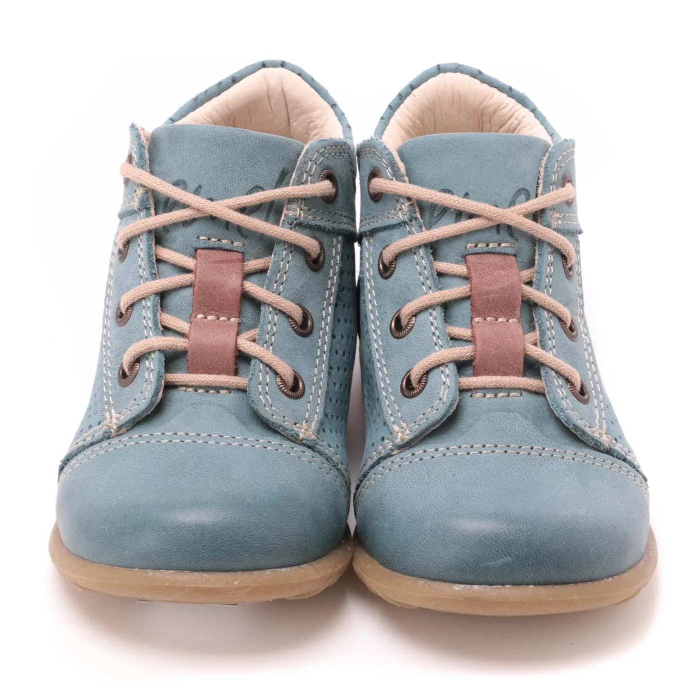 (2429-19) Blue Lace Up First Shoes