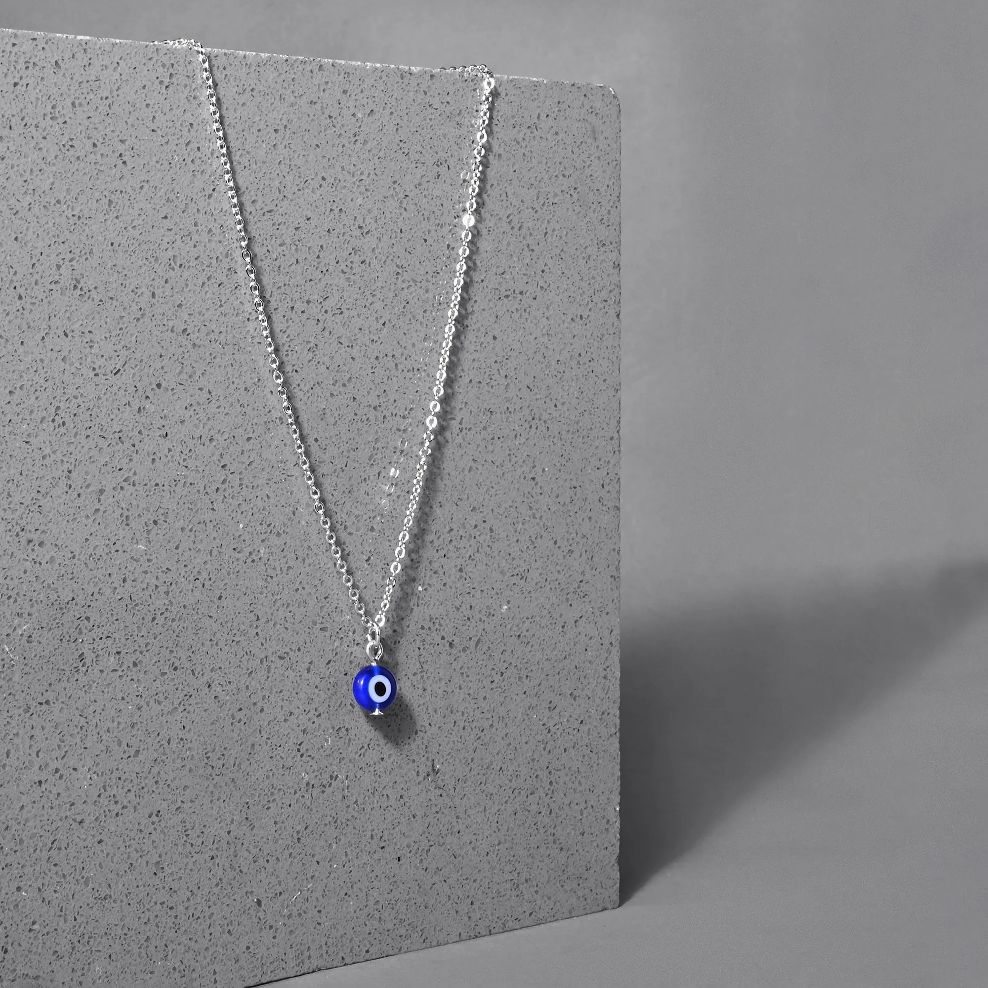 Accessorize London Women's Blue Evil Eye Pendant Necklace