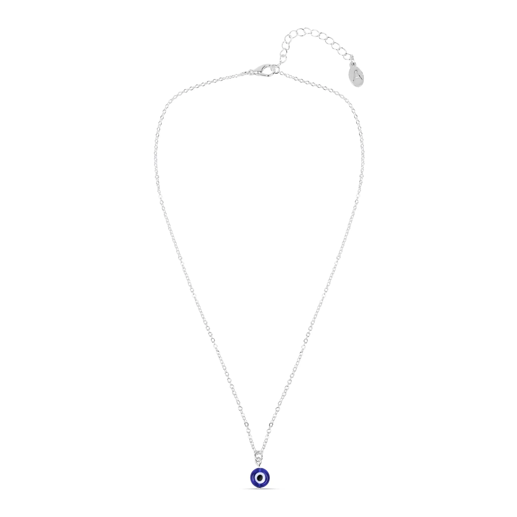 Accessorize London Women's Blue Evil Eye Pendant Necklace