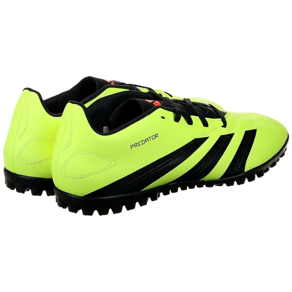 Adidas Unisex Perdator Club Turf Football Shoe (Solar Yellow/Core Black/Solar Red)