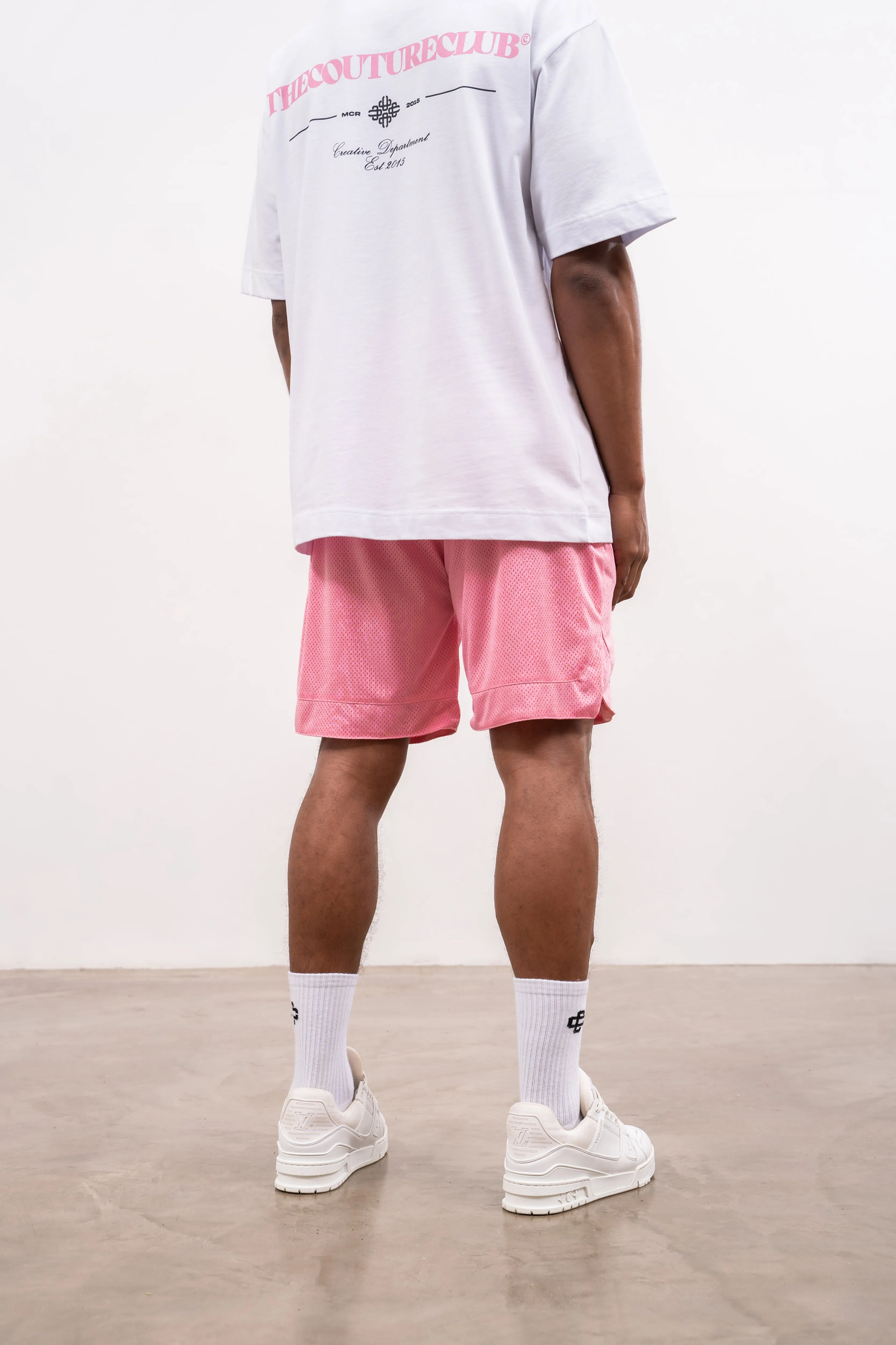 AIRTEX PANELLED SHORTS - PINK