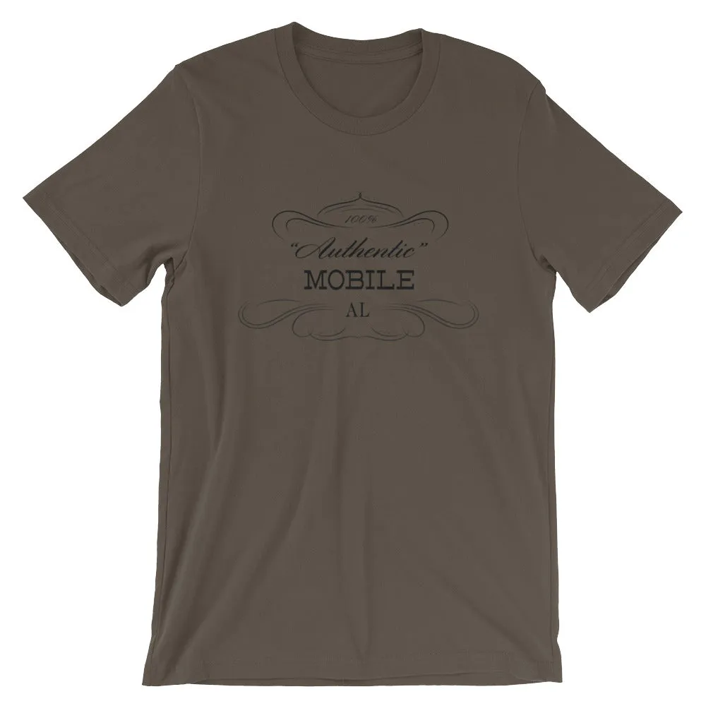 Alabama - Mobile AL - Short-Sleeve Unisex T-Shirt - "Authentic"