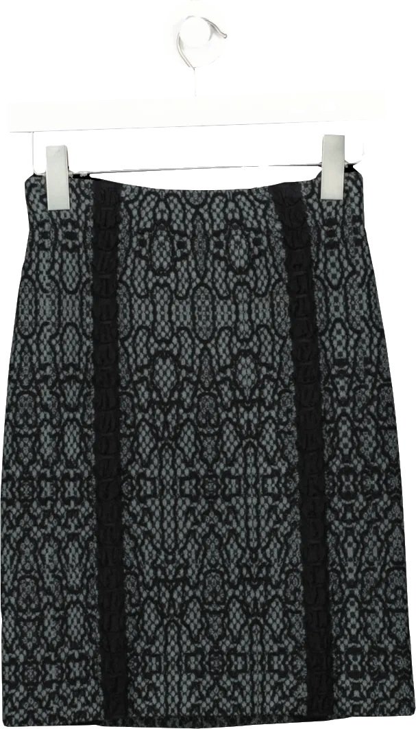 ALAIA Black Stretch Mini Skirt UK 6