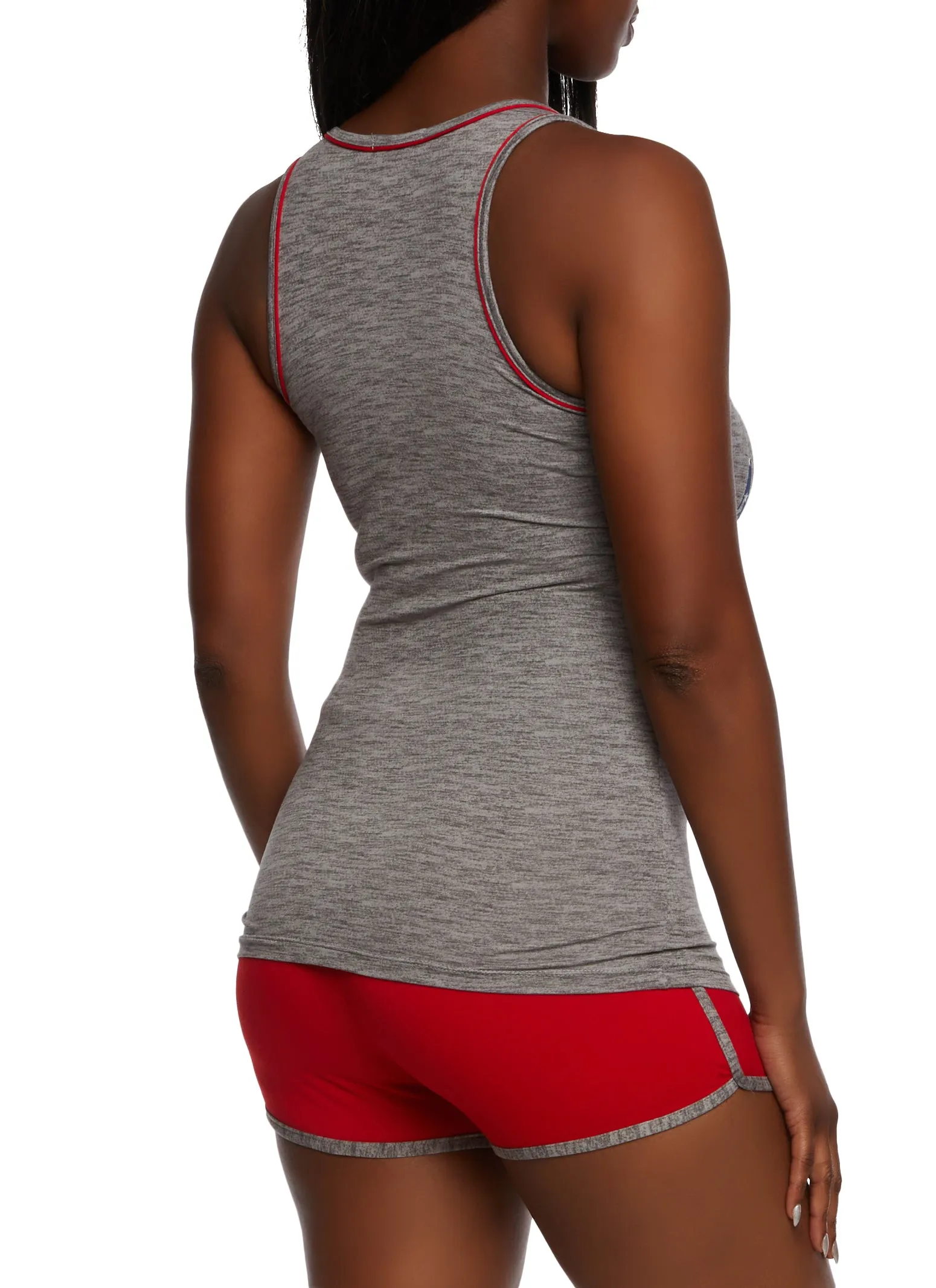 American Vibes Contrast Trim Tank Top