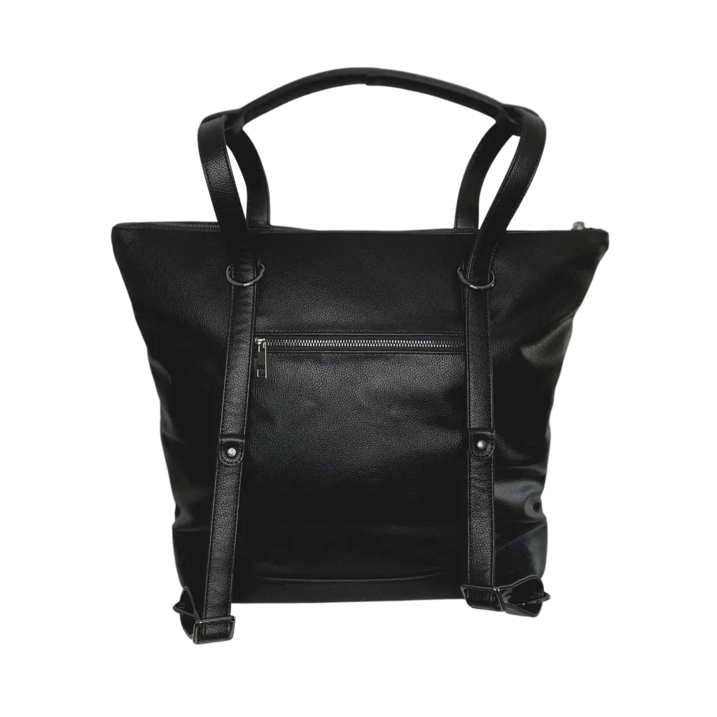 Arch Luxe Nappy Bag Vegan Leather Black