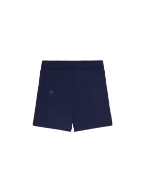 Archive Knit Shorts—navy blue