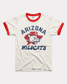 Arizona Wildcats Cowboy White & Red Unisex Ringer