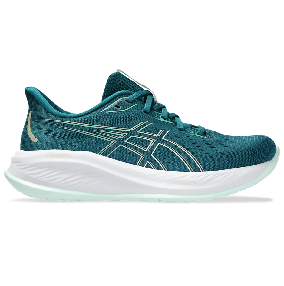 Asics Cumulus 26 Women's Running Shoes SS24 Rich Teal /Pale Mint