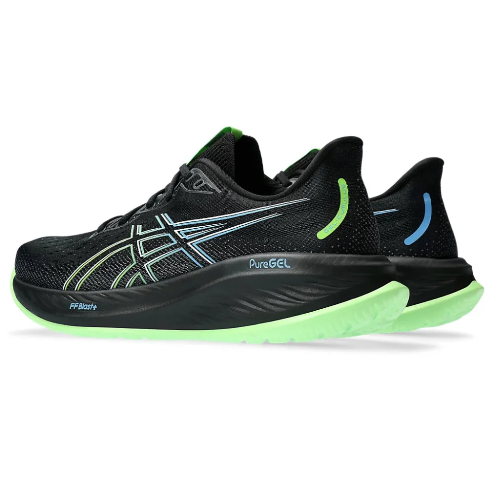 ASICS Men's Gel-Cumulus 26 Running Shoe (Black/Electric Lime)