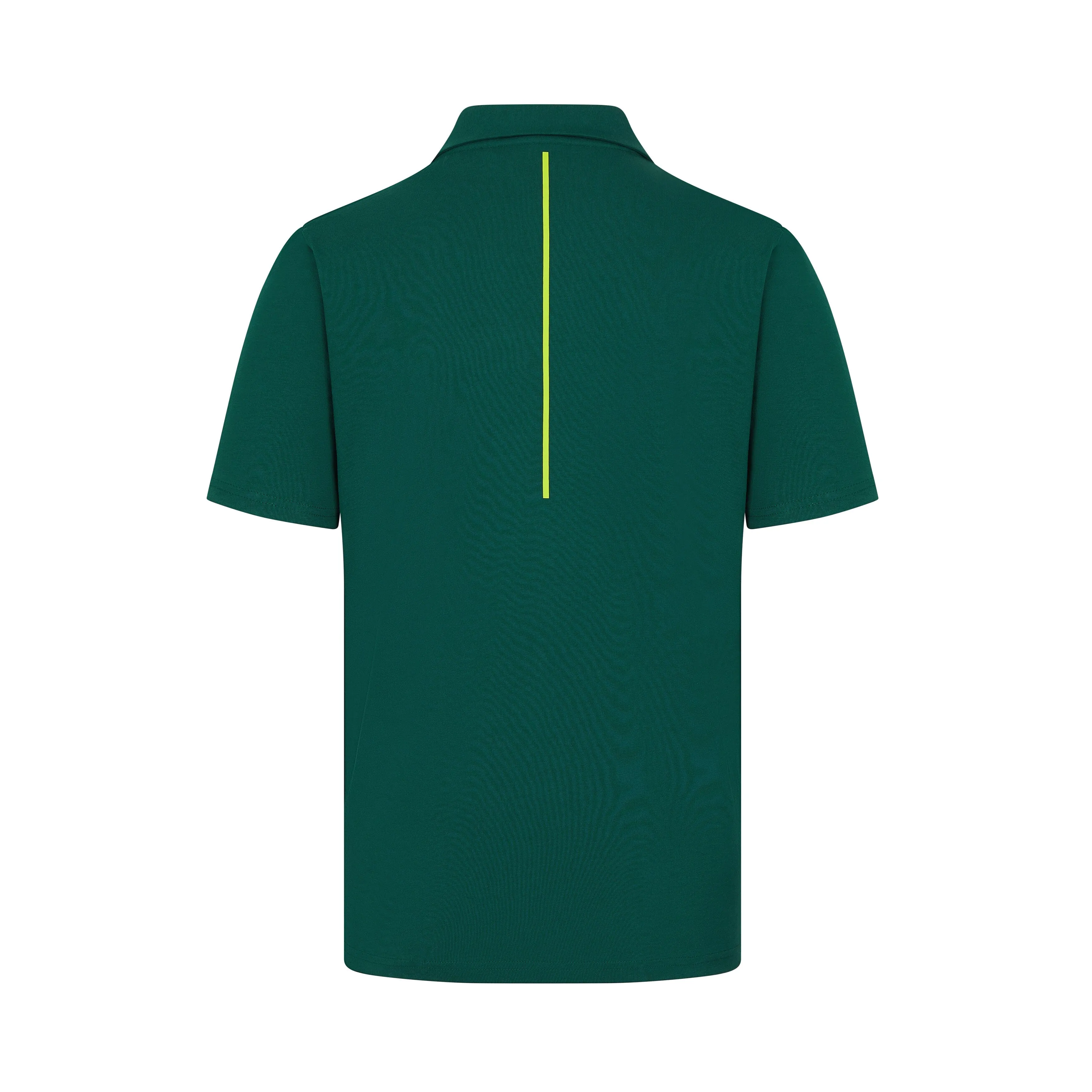 Aston Martin F1 Men's Lifestyle Pocket Logo Polo Shirt - Green