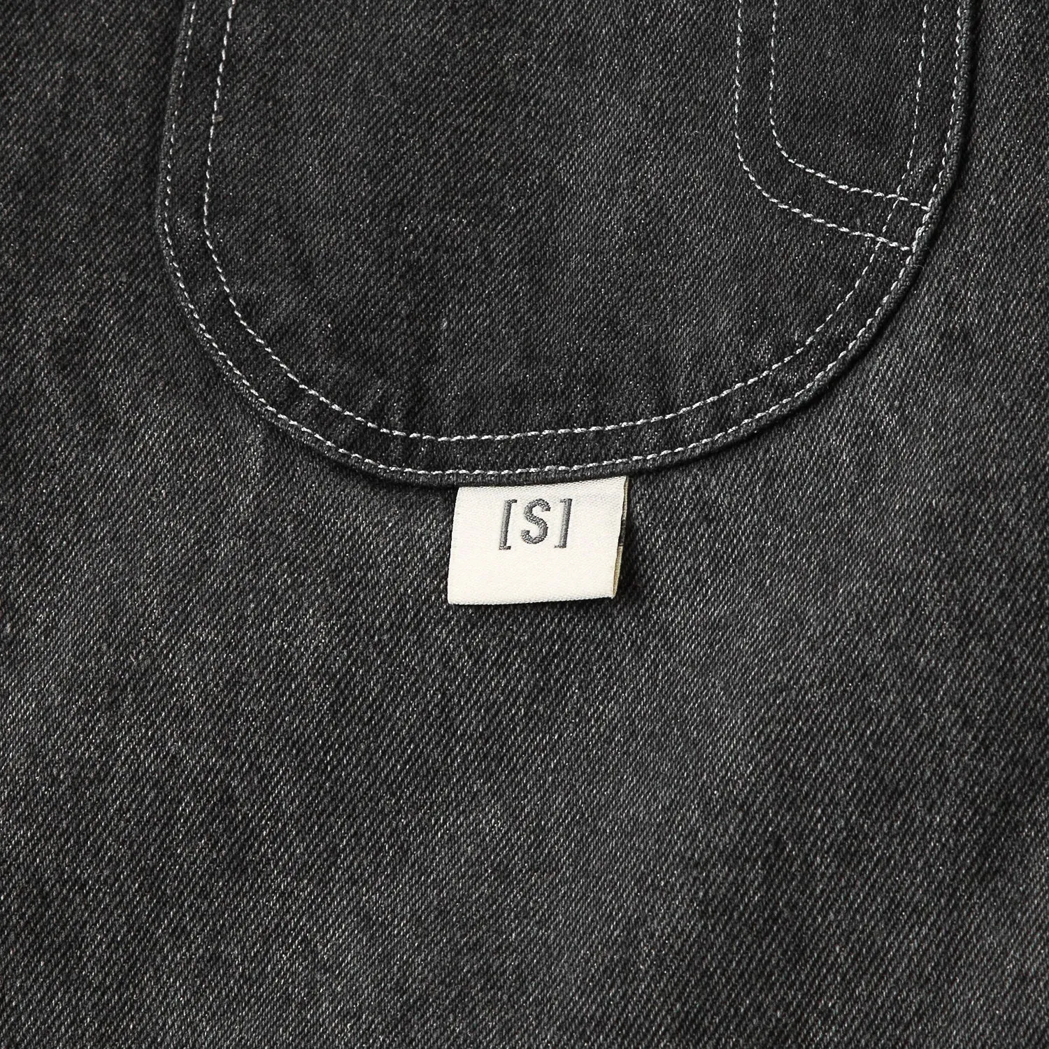 A[S]USL DENIM WORKER JACKET-DENIM BLACK