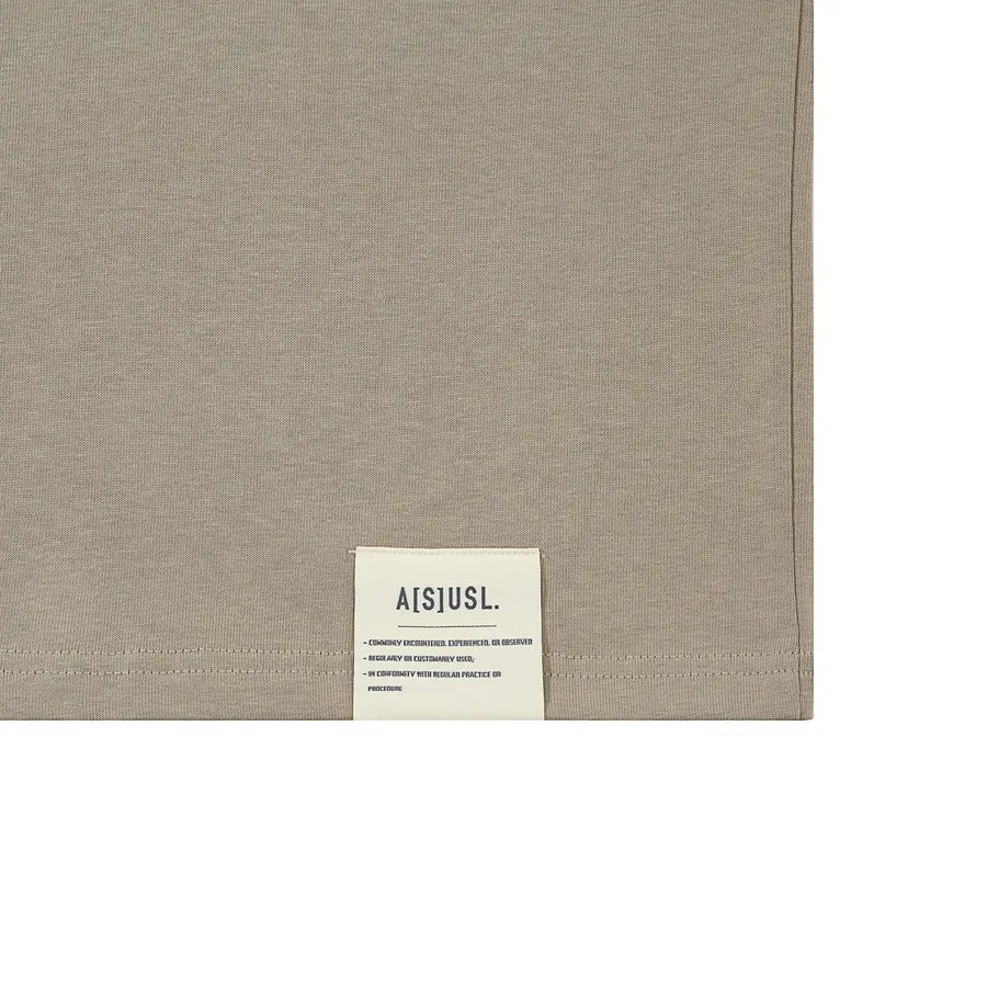 A[S]USL SMALL LOGO POCKET TEE-BEIGE