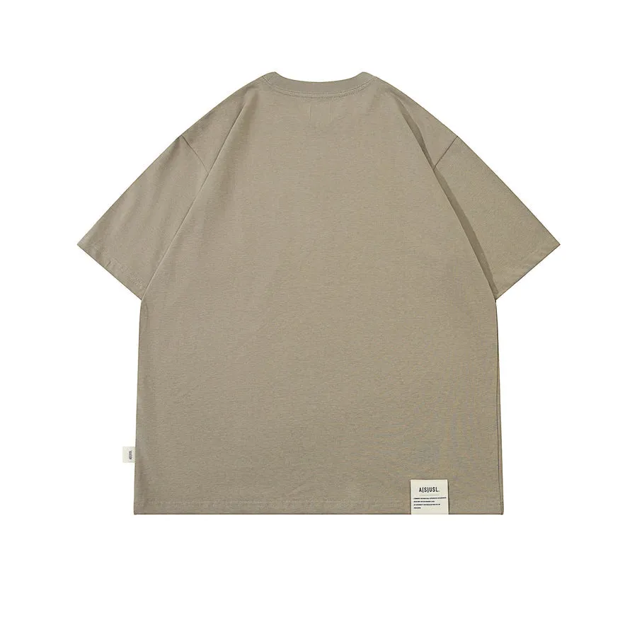 A[S]USL SMALL LOGO POCKET TEE-BEIGE