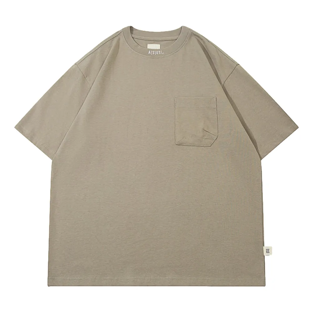 A[S]USL SMALL LOGO POCKET TEE-BEIGE