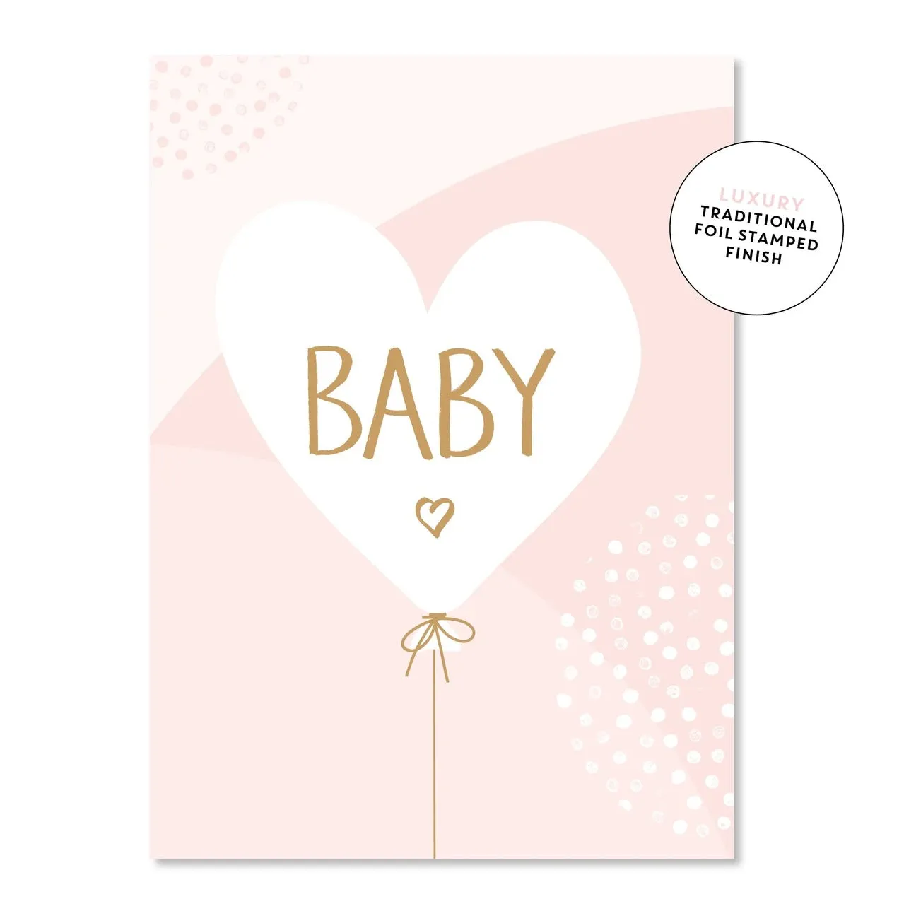 Baby balloon - pink card