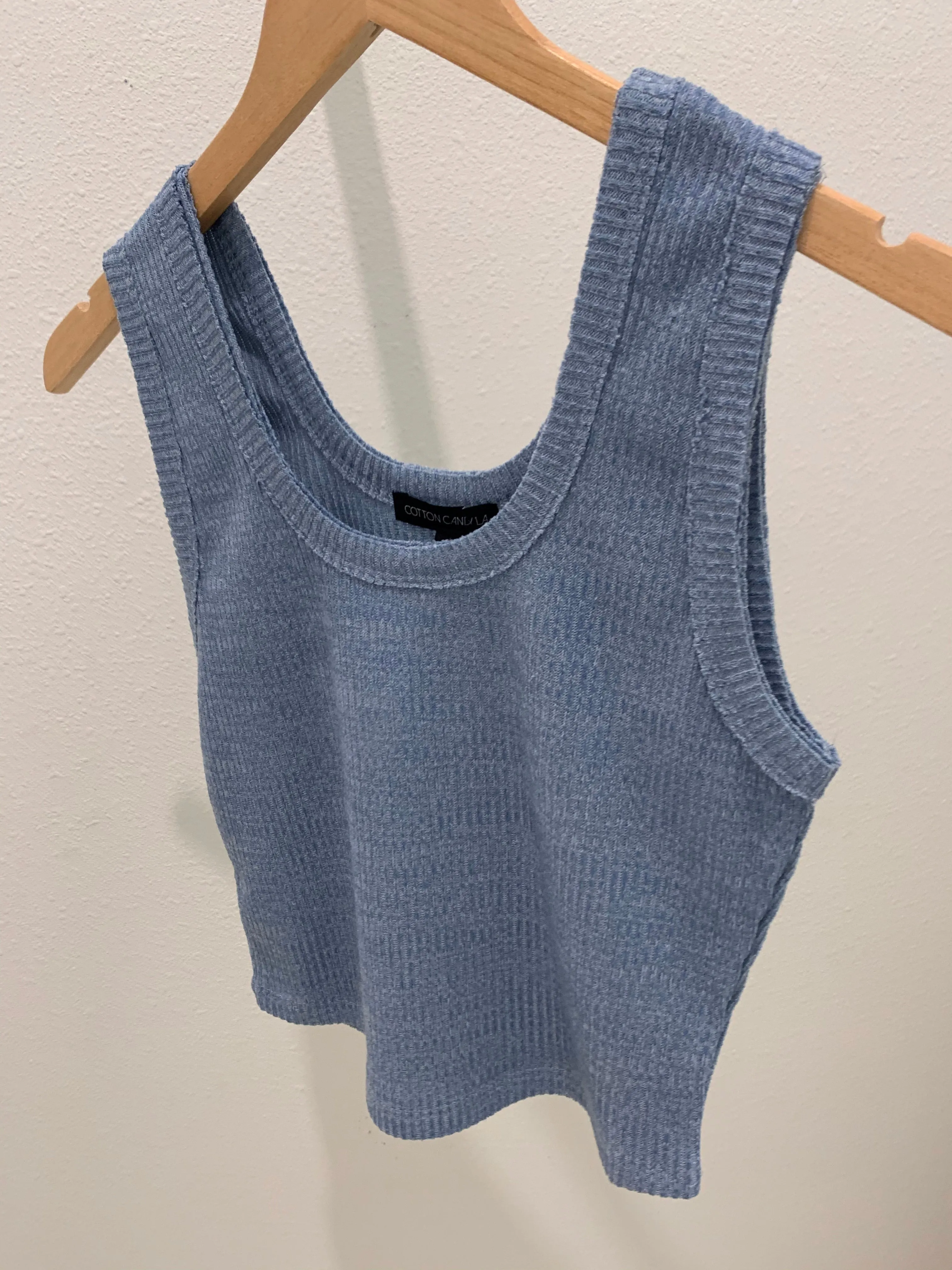 Baby Blue Knit Tank