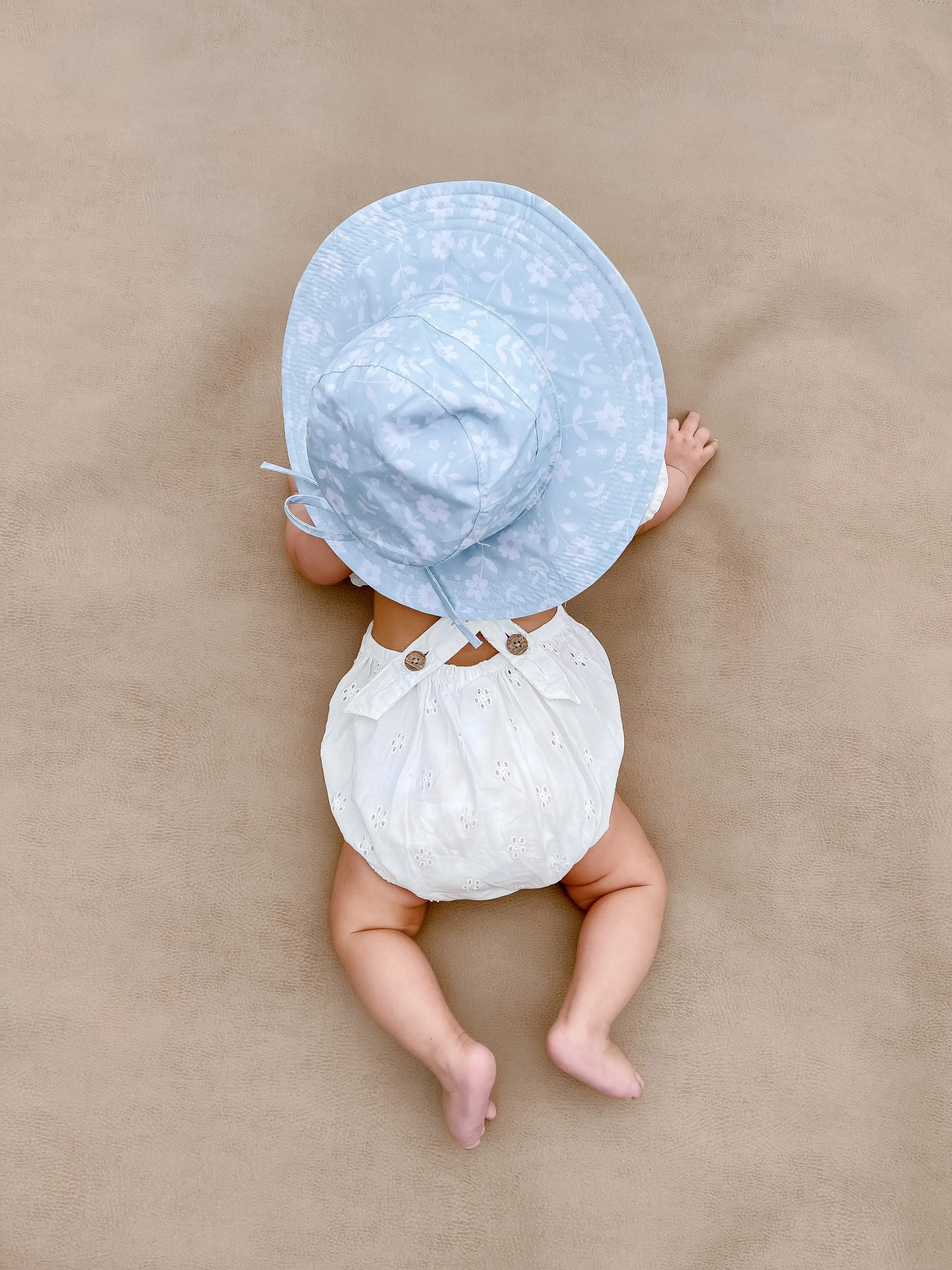 Baby Bucket Hat - Floral Green (0-12 months)