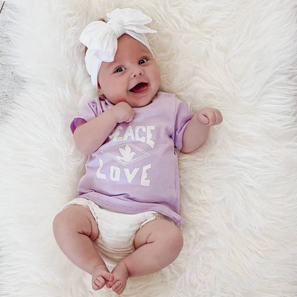 Baby Top Knot Double Bow Headband Strawberry