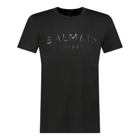 BALMAIN Raised Logo T-Shirt Black