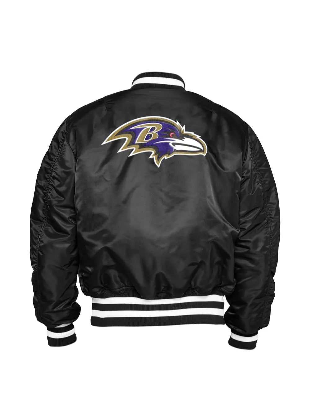 BALTIMORE RAVENS X ALPHA X NEW ERA MA-1 BOMBER JACKET