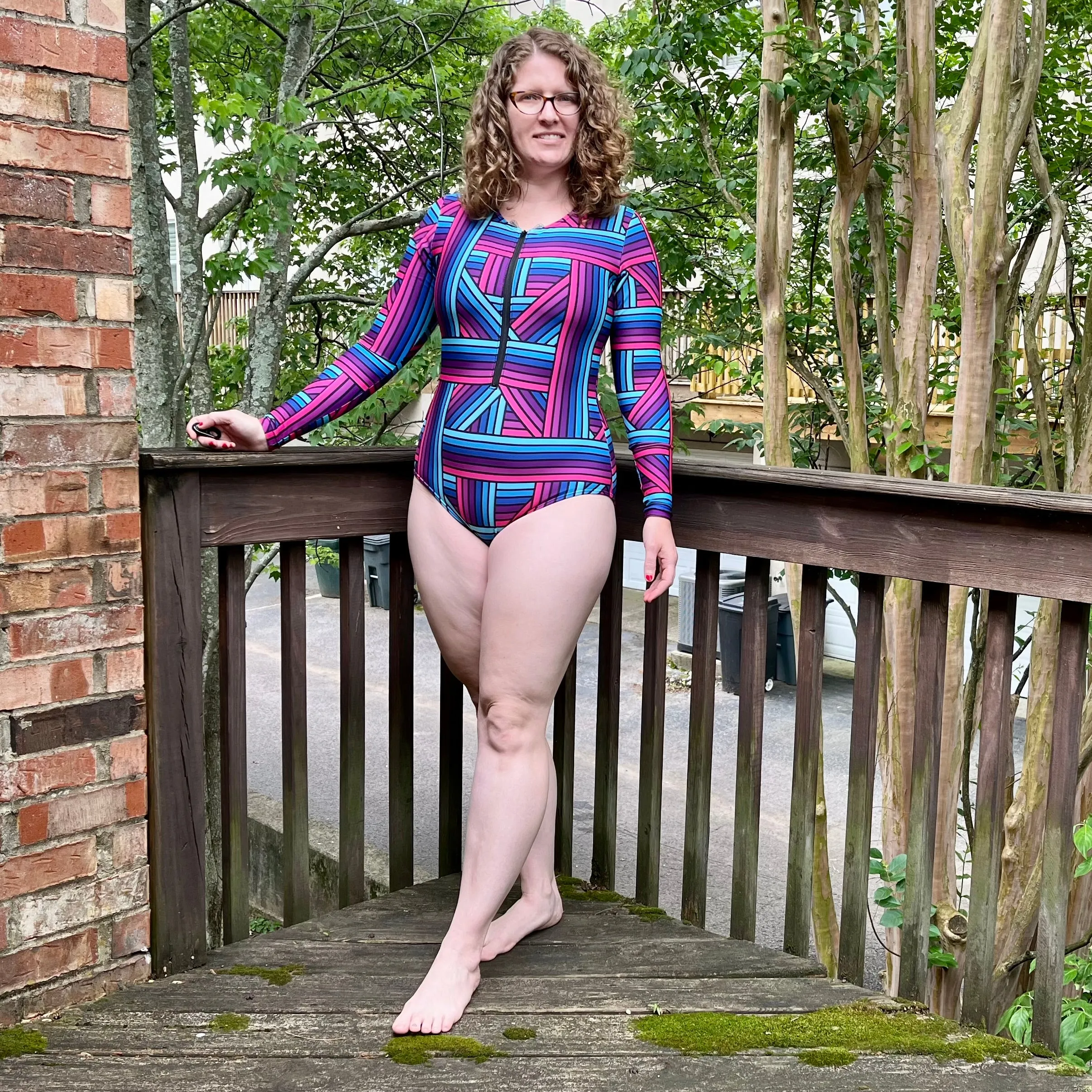 Barefoot One Piece Swimsuit PDF Pattern Sizes B-M