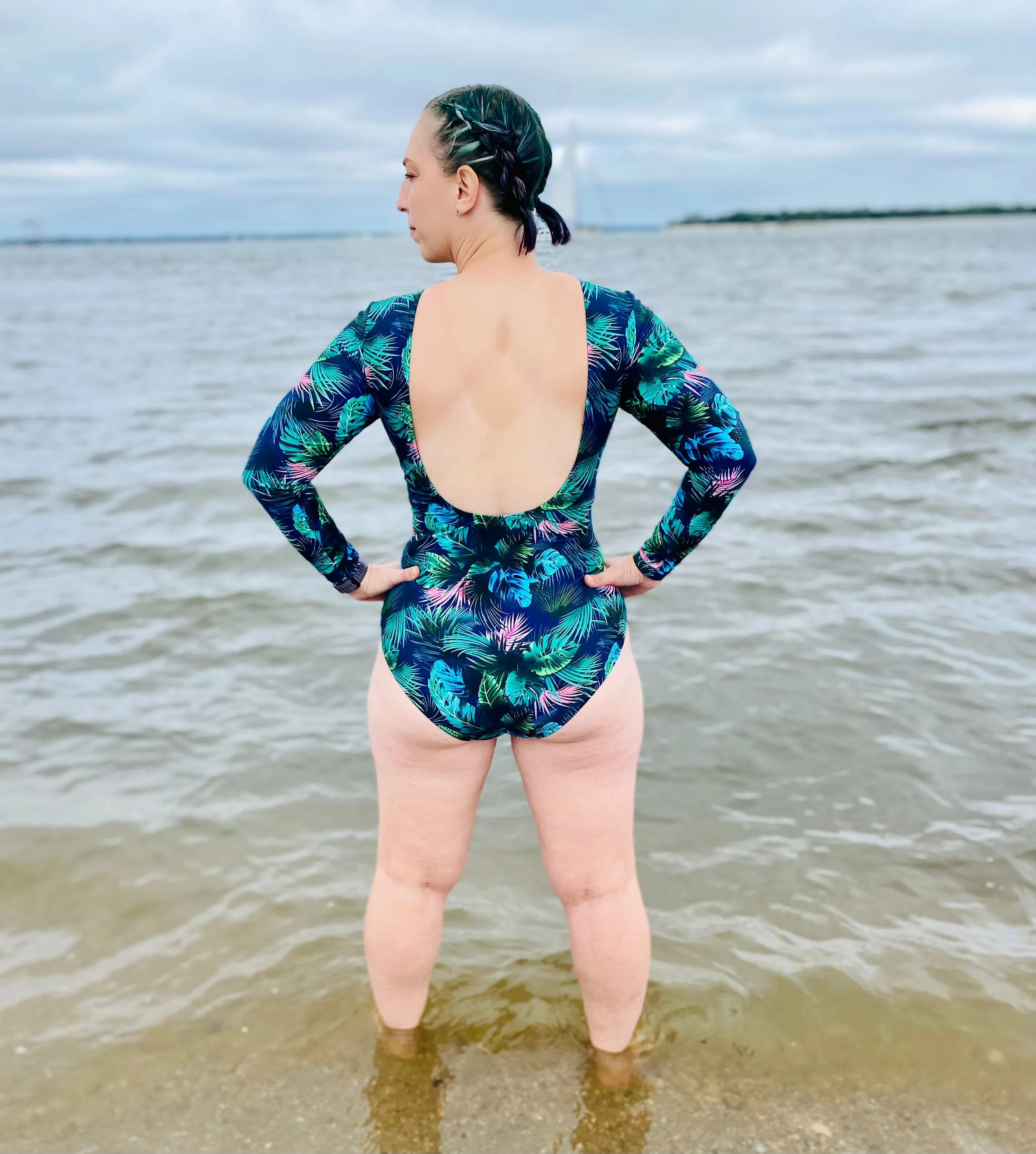 Barefoot One Piece Swimsuit PDF Pattern Sizes B-M