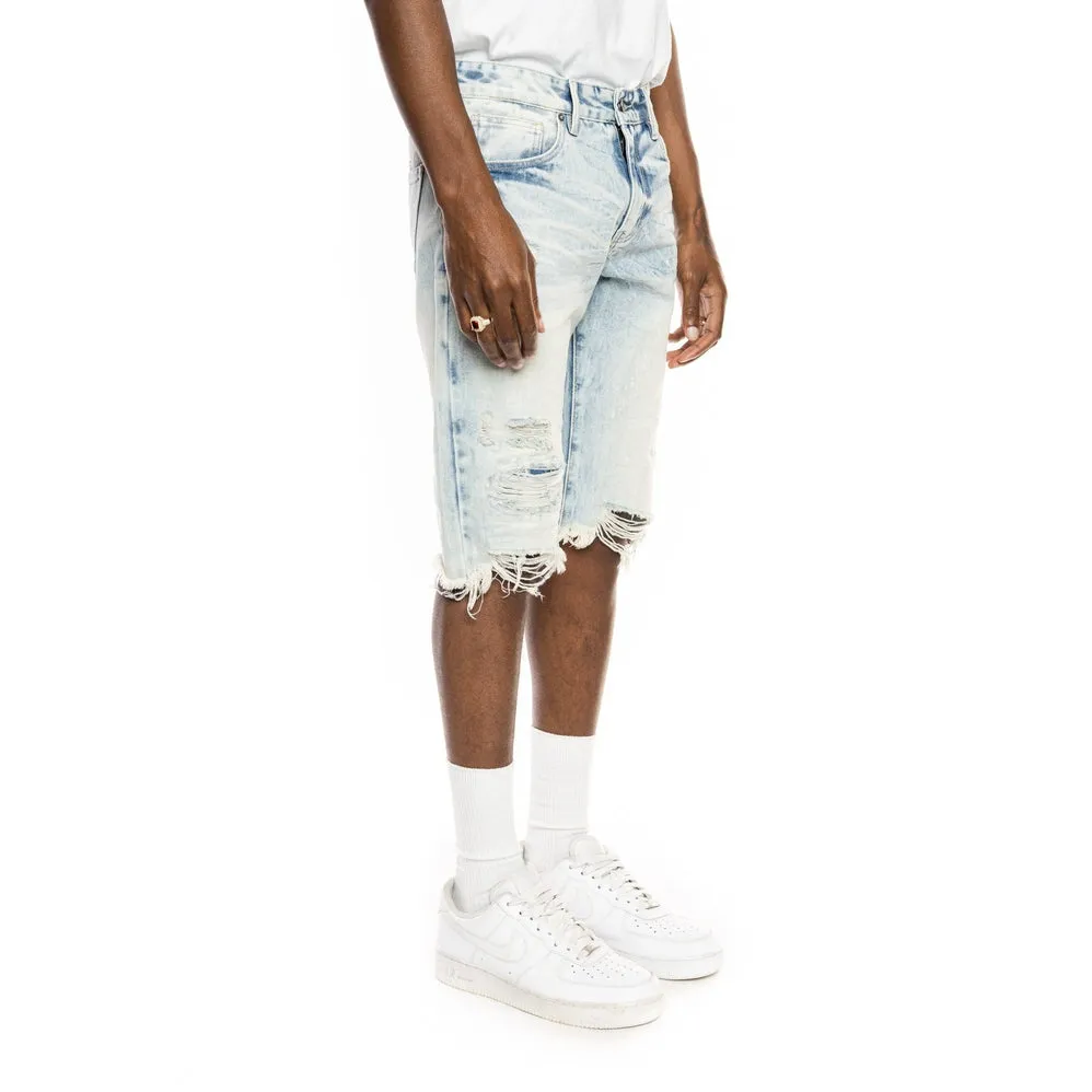 Basic Jean Shorts - Plaster Blue