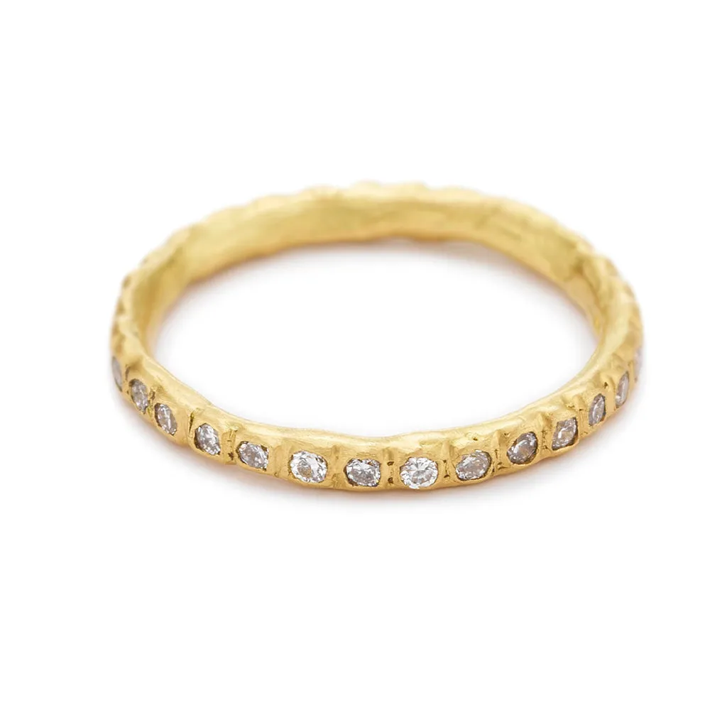 Beaded Eternity Band - Diamond