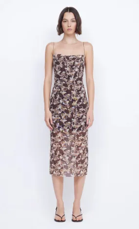 Bec   Bridge - Herlani Singlet Midi Dress in Hibiscus Choc