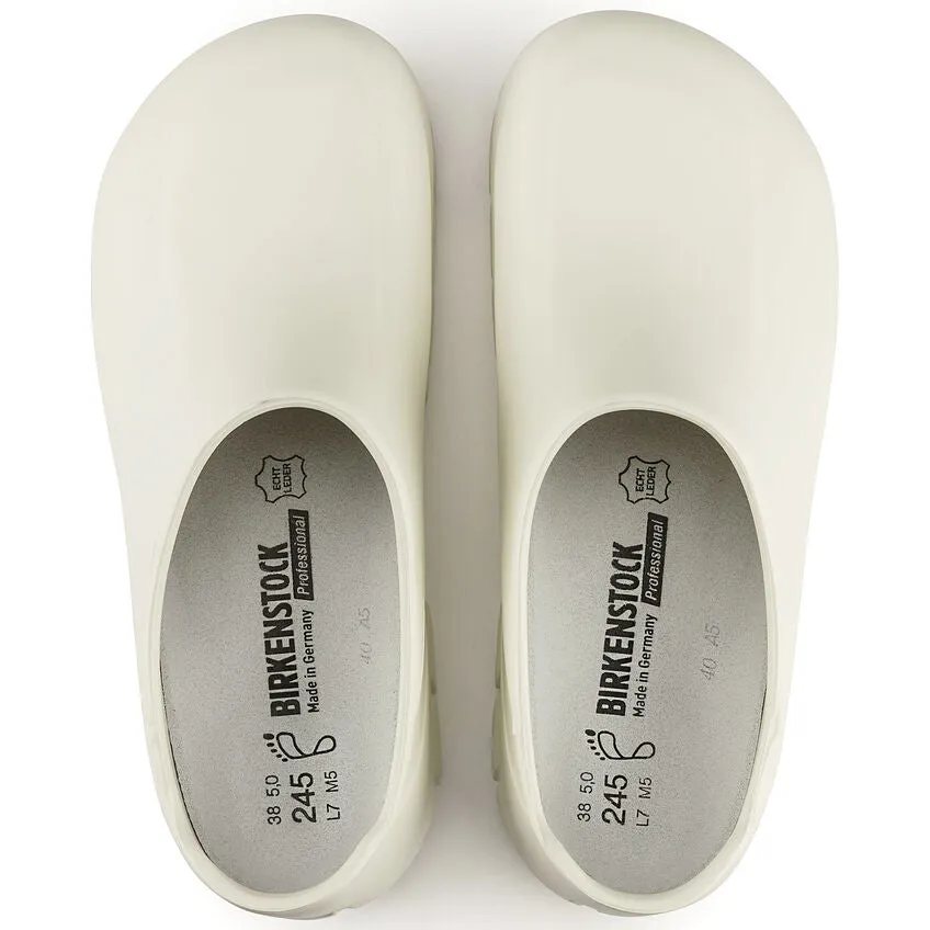 Birkenstock A 640 PU white steel toe cap