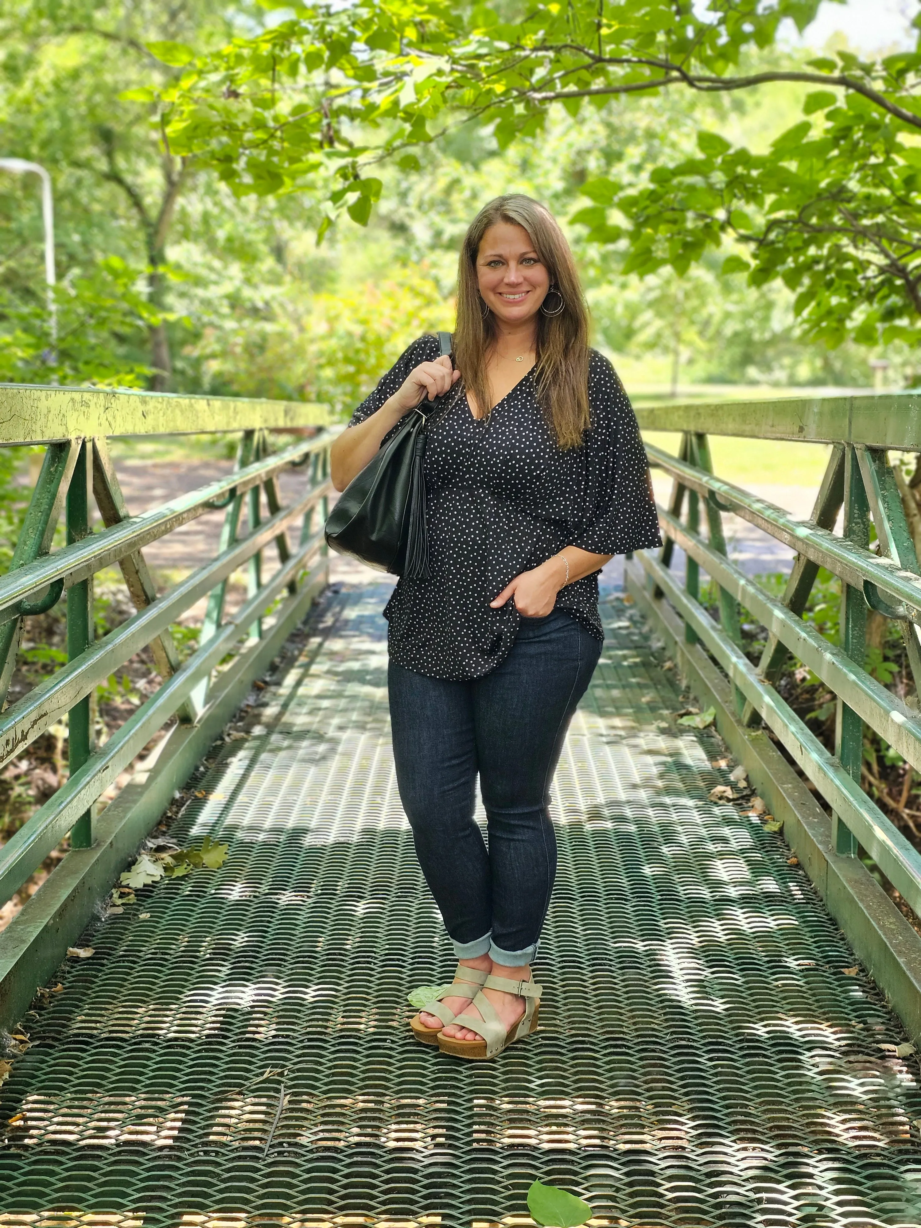 BLACK DOT DREAMER TOP