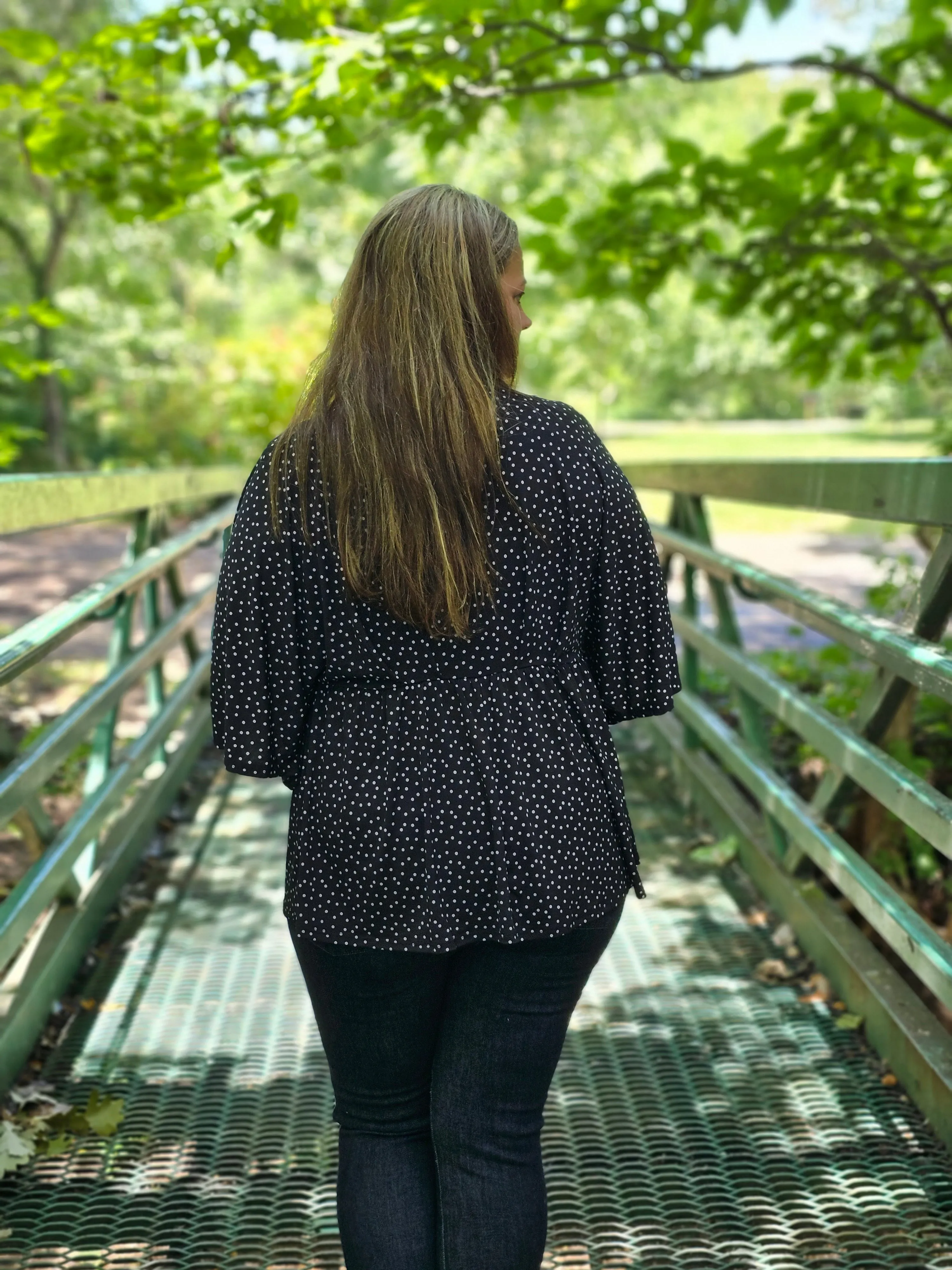 BLACK DOT DREAMER TOP