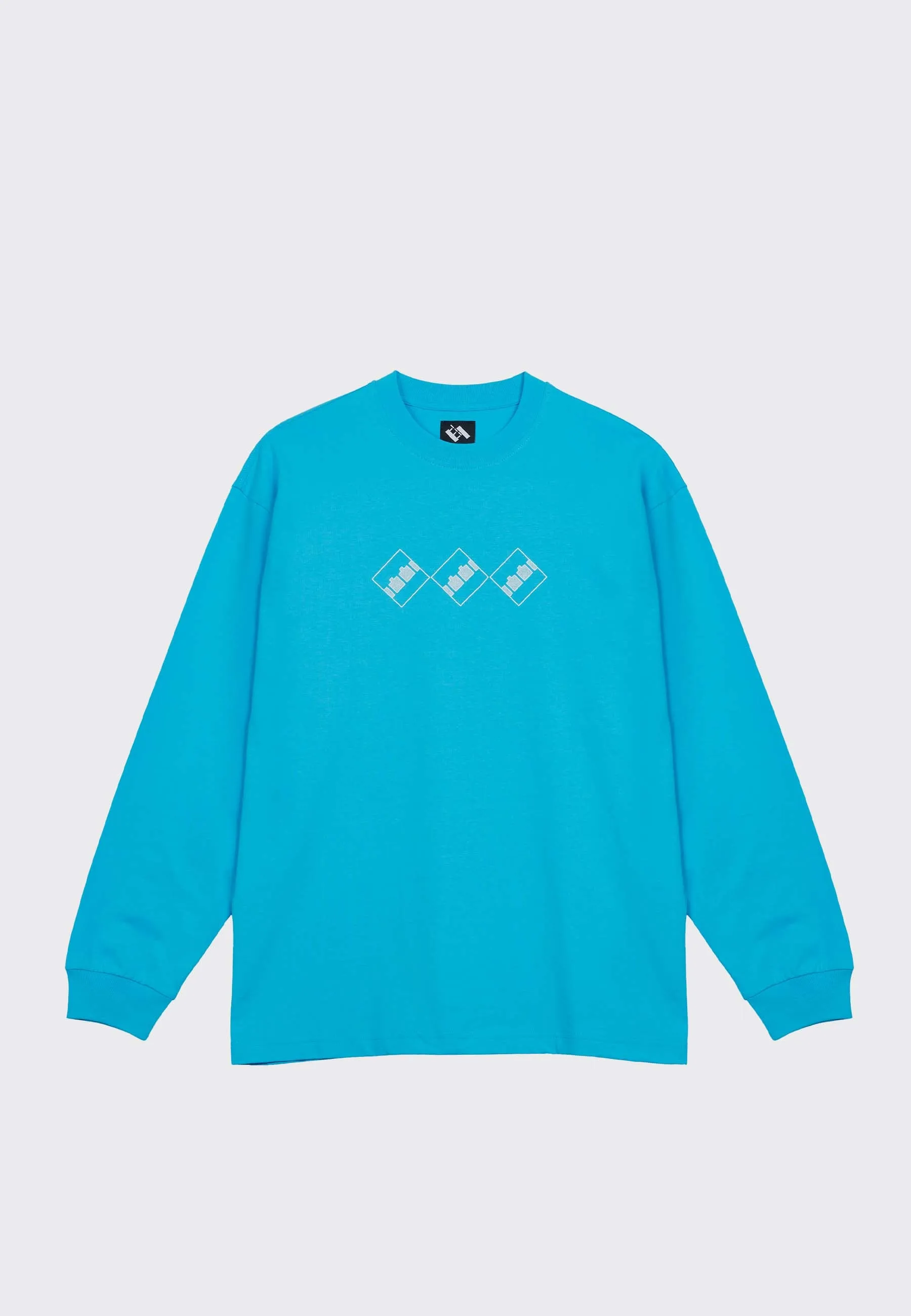 Block Noise 45 3 Long Sleeve - Blue