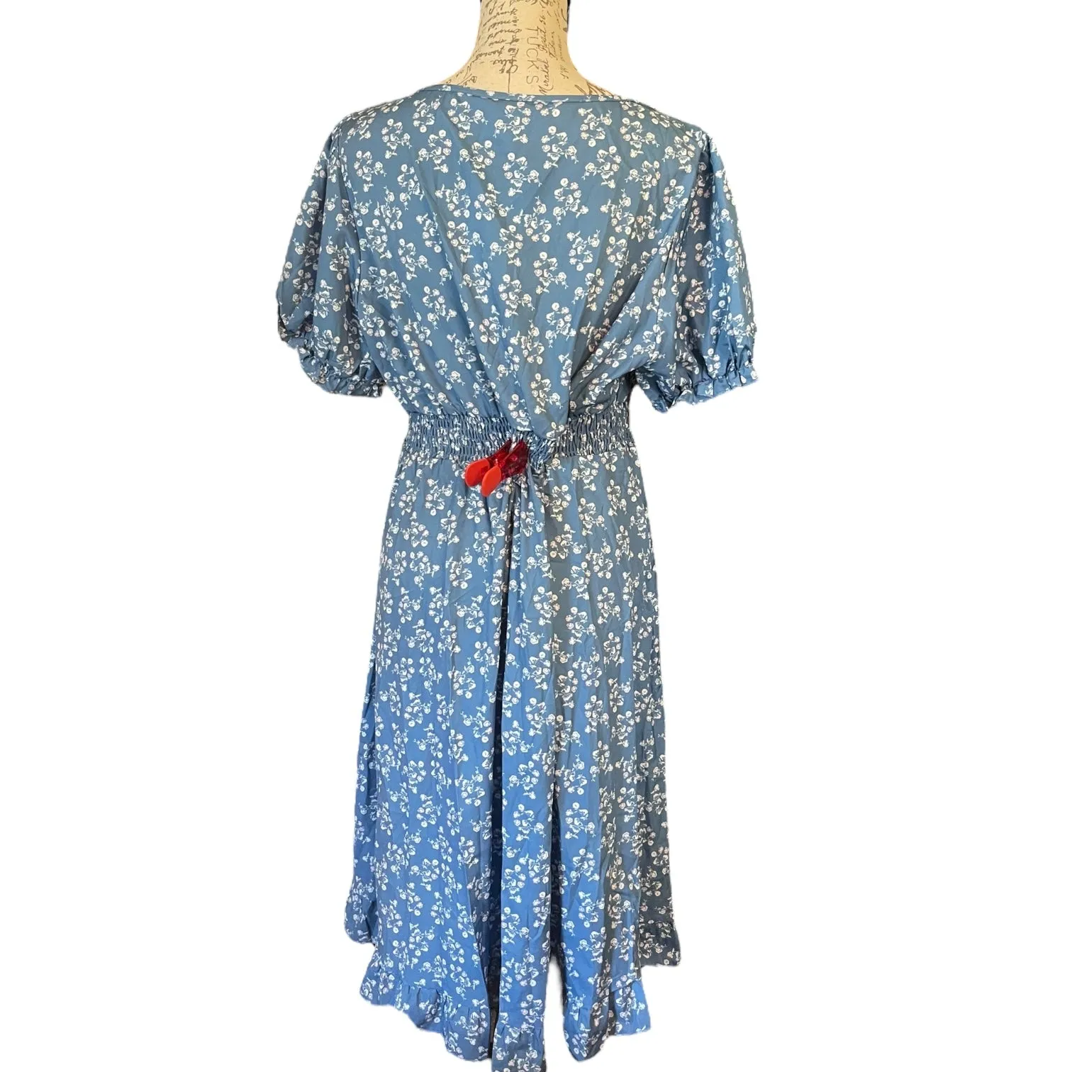 Bloomchic Blue Floral Midi Sundress Size 12