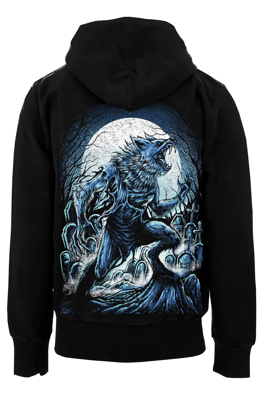 Blue Blood Werewolf Hoodie [Zipper or Pullover]