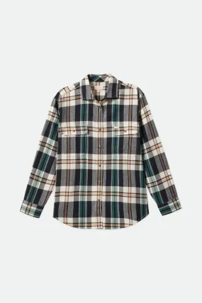 Bowery Boyfriend L/S Flannel - Whitecap/Black