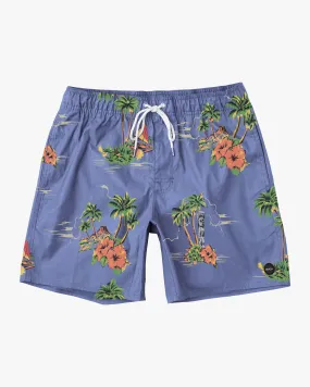 Boys Barnes Elastic Waist Boardshorts 16" - Royal