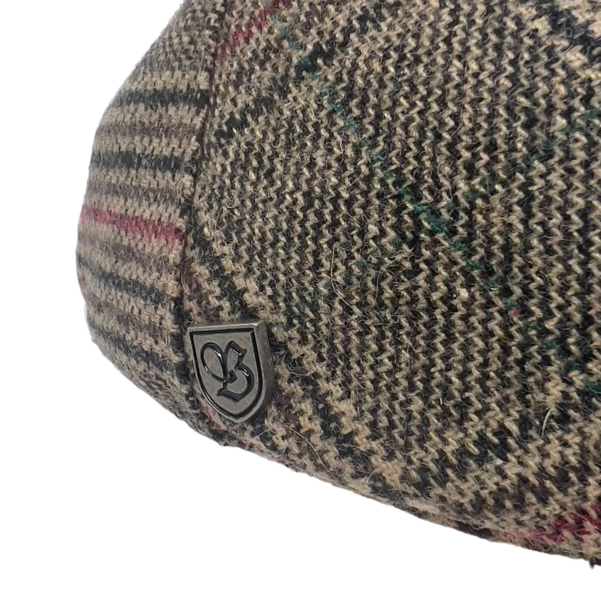 BRIXTON "Hooligan" Plaid Unixex Cap - Brown, Tan & Red