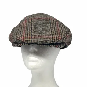 BRIXTON "Hooligan" Plaid Unixex Cap - Brown, Tan & Red