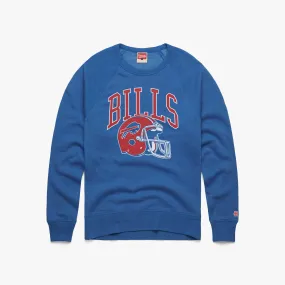 Buffalo Bills Helmet Retro Crewneck