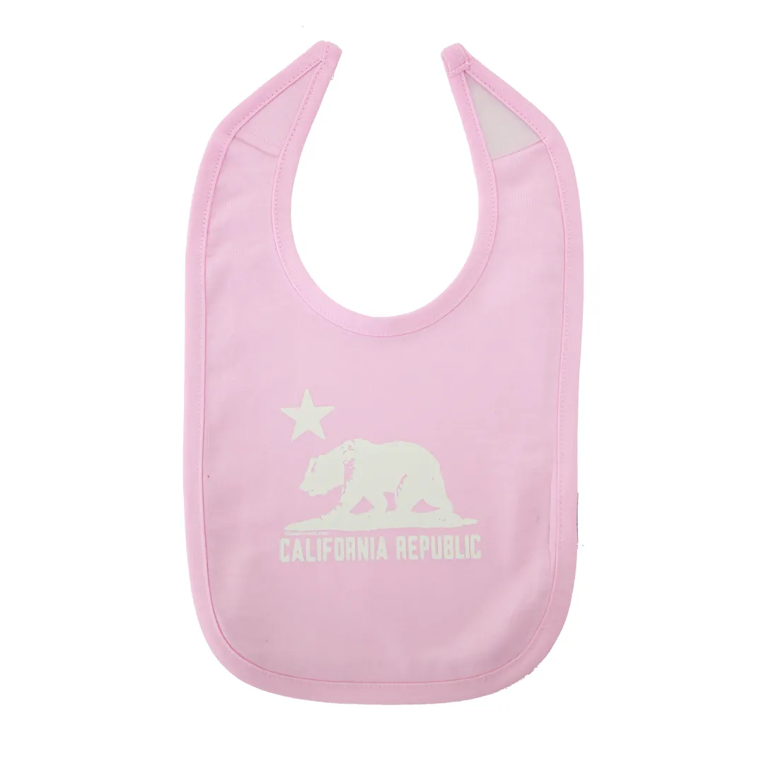 California Love White Baby Bib