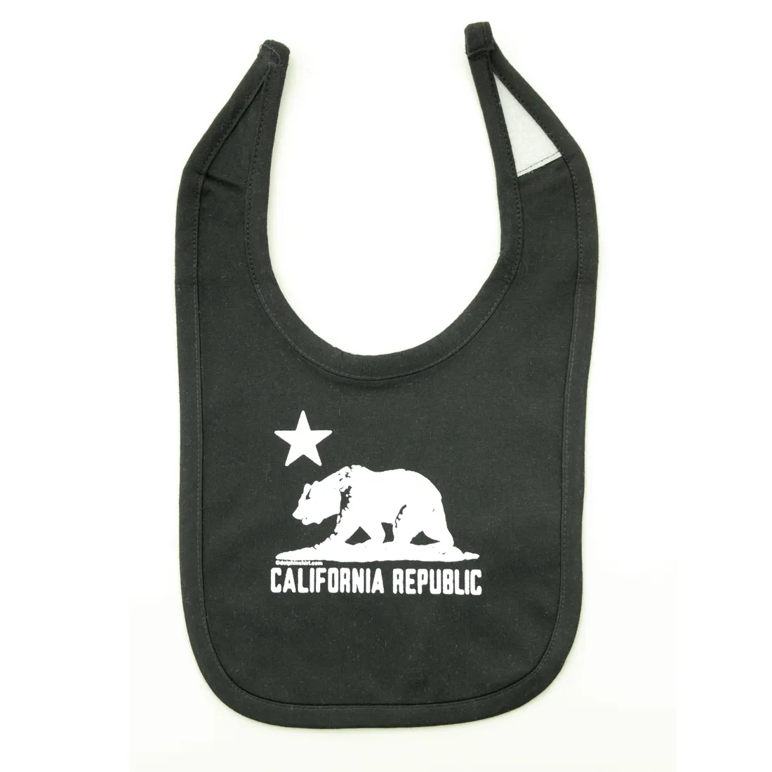 California Love White Baby Bib