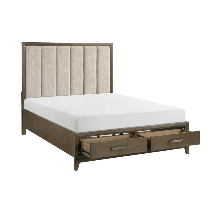 Cambridge (3) Eastern King Platform Bed with Footboard Storage