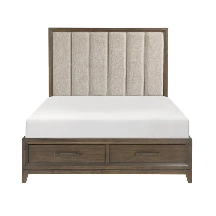 Cambridge (3) Eastern King Platform Bed with Footboard Storage